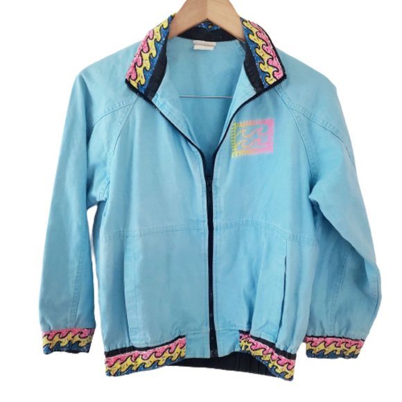 Billabong Jackets & Blazers - Vintage RARE 80s Billabong Kodak Denim Canvas Jacket